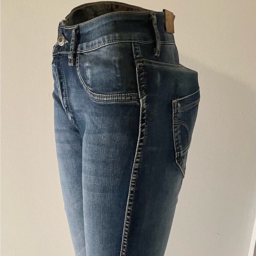 Zac&Zoe Reversible jeans. Size XS/34. Cotton 74%, Polyester 22.5%, Viscose 2.5%